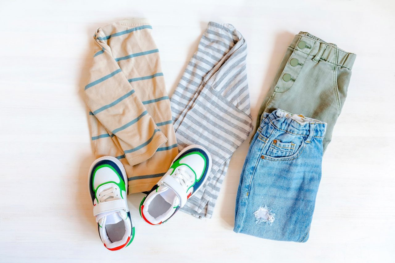 Jumper and jeans pants with sneakers set of baby children s clothes and accessories for spring.jpg